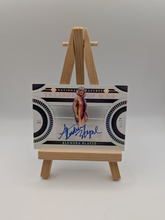 2024 National Treasures WWE Treasures of WWE Auto Holo Alundra Blayze /75 FRENLY BRICKS - Open 7 Days