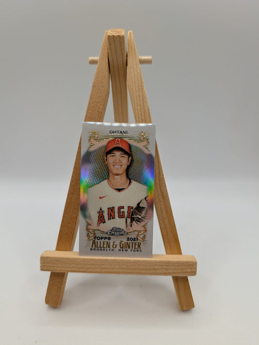 2021 Topps Allen & Ginter Baseball Silver Foil #25 Shohei Ohtani Angels FRENLY BRICKS - Open 7 Days
