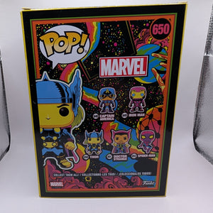 Thor Funko POP! Vinyl #650 NEW Marvel Black Light Special Edition FRENLY BRICKS - Open 7 Days