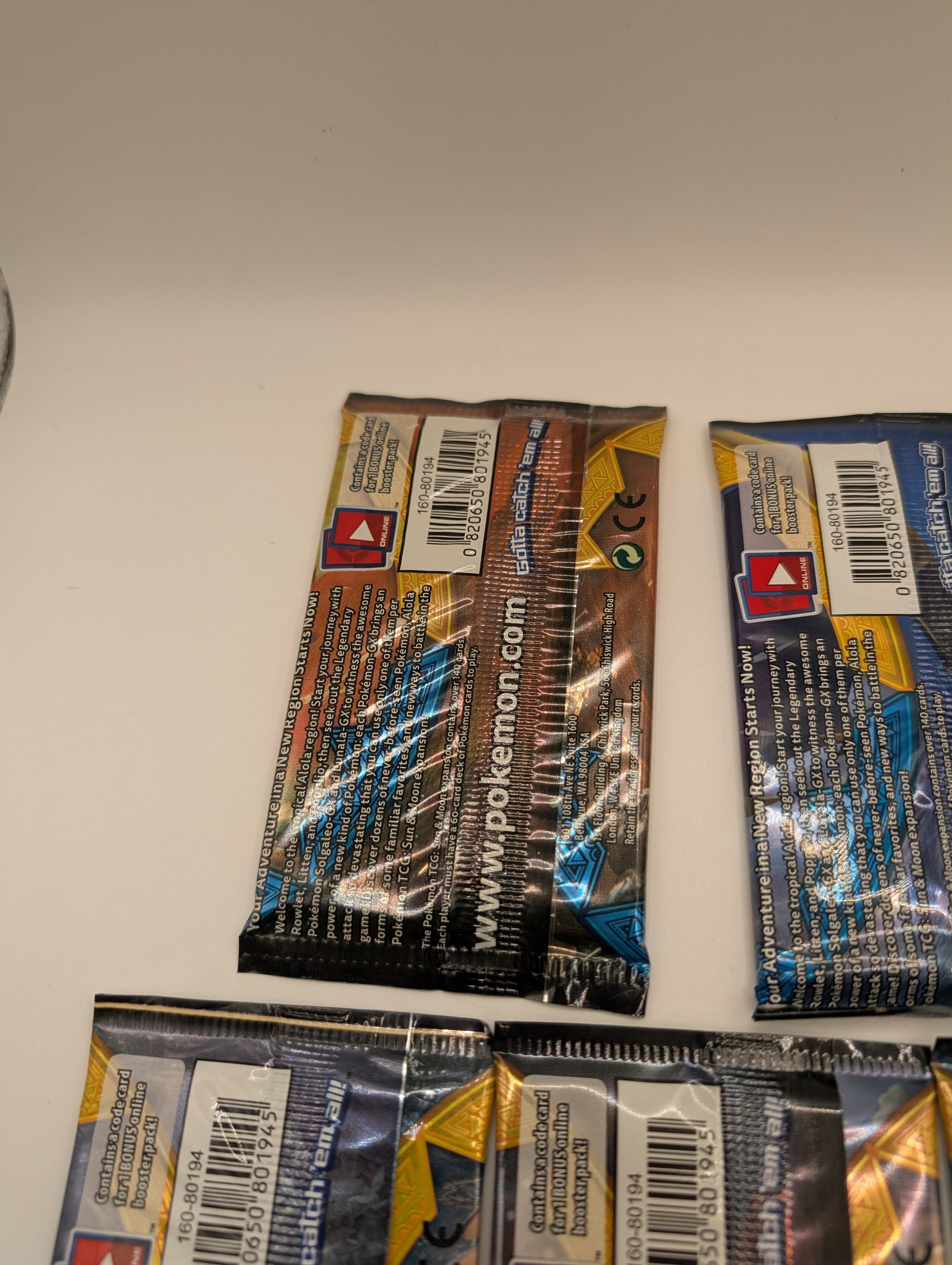 Art Set Of 5 Pokémon TCG: Sun and Moon Base Set Booster Packs Factory Sealed FRENLY BRICKS - Open 7 Days