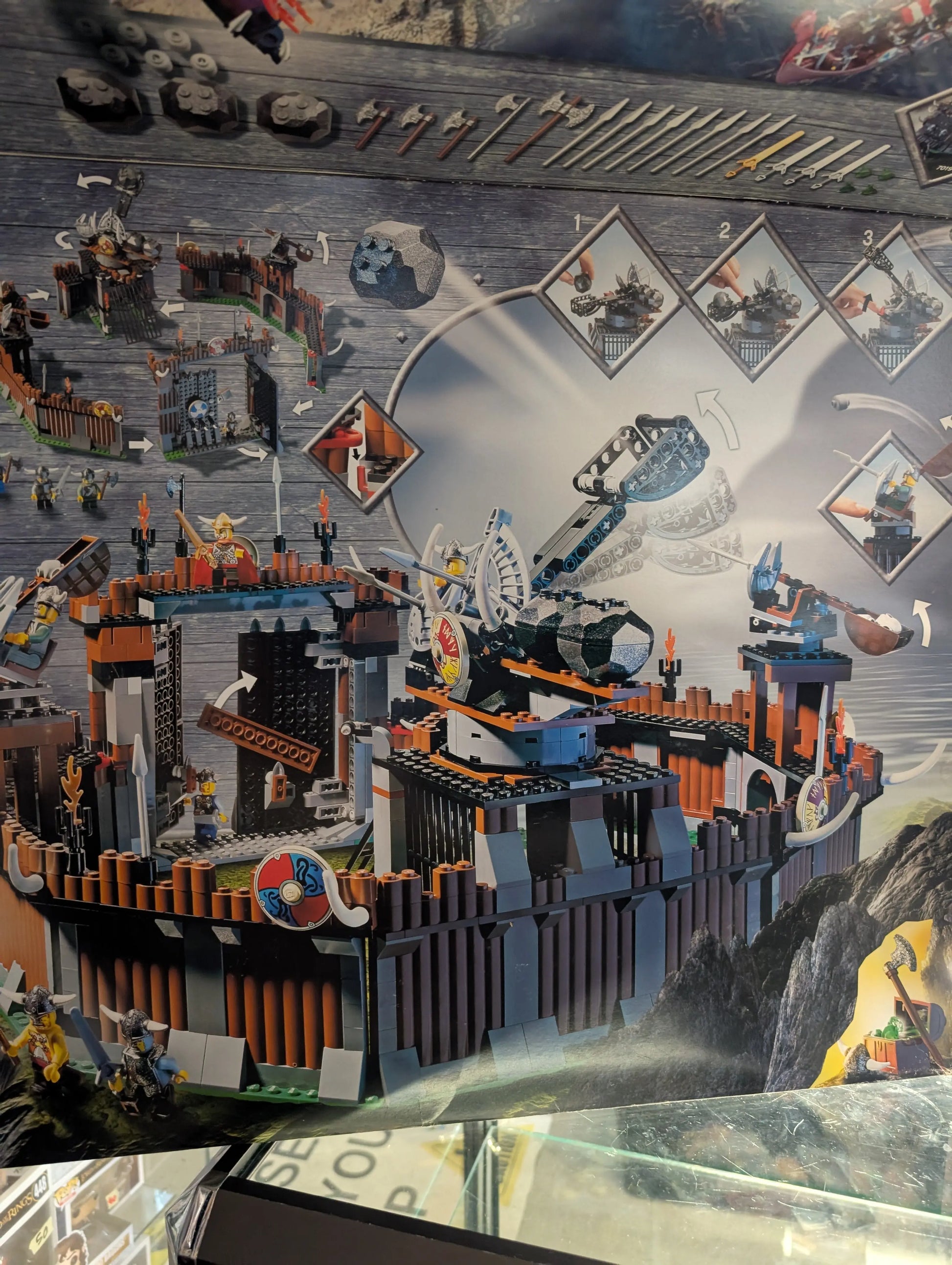 LEGO Vikings: Viking Fortress Against the Fafnir Dragon (7019) FRENLY BRICKS - Open 7 Days