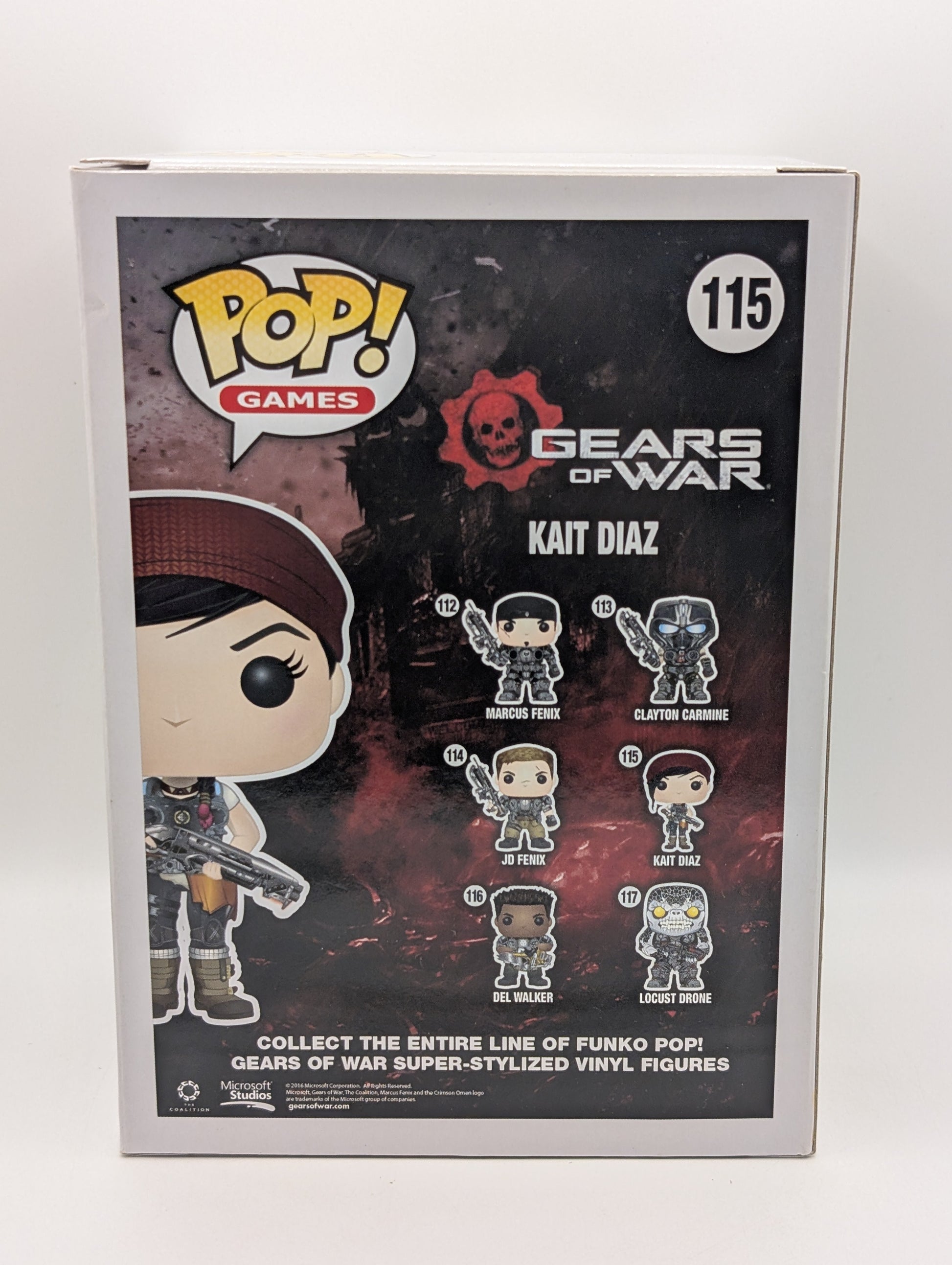 Funko POP! Games Gears of War Kate Diaz #115 Vinyl Signed Auto Laura Bailey COA FRENLY BRICKS - Open 7 Days