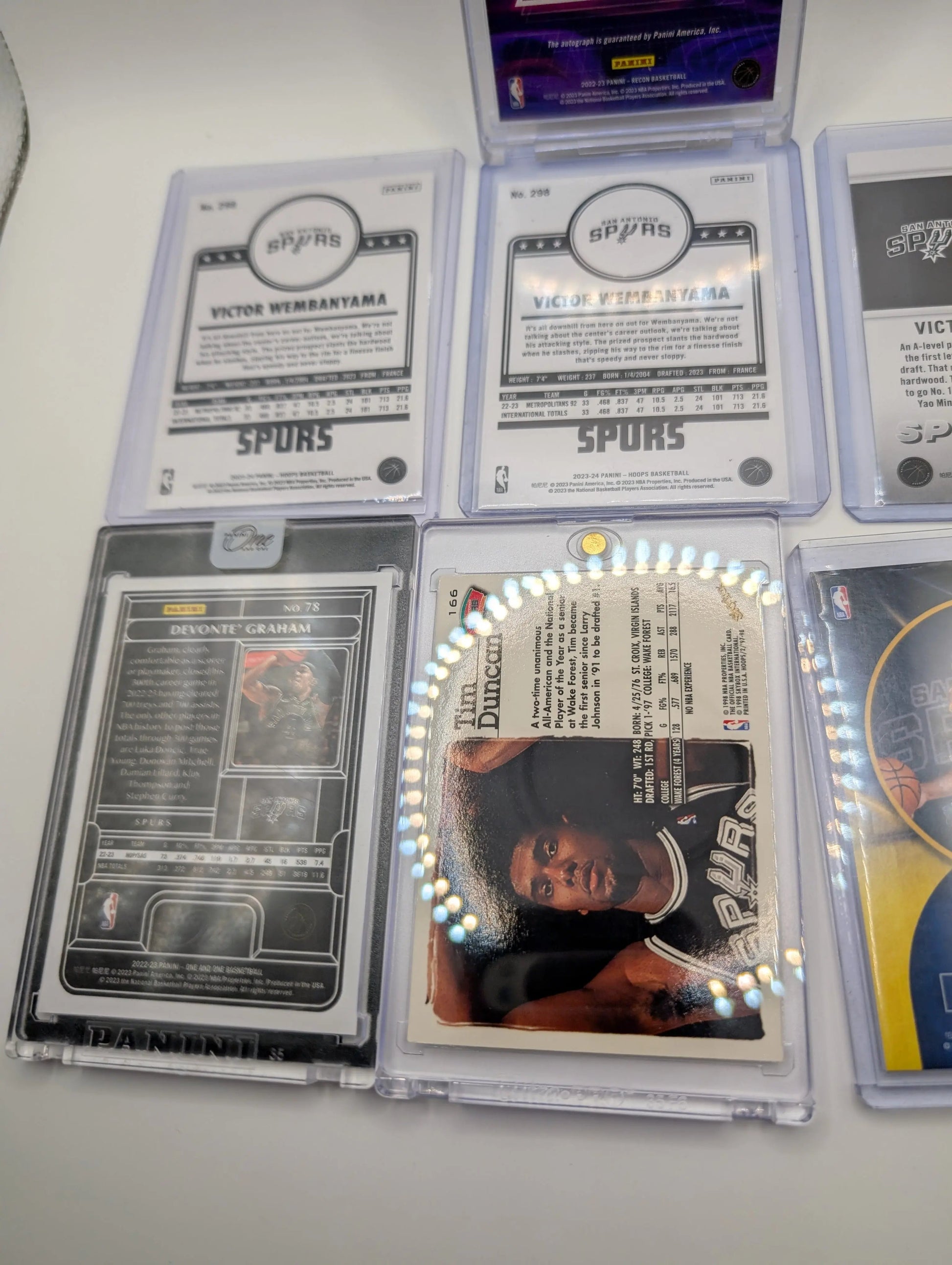 San Antonio Spurs NBA Basketball Card Lot, Rookies, Patch, Auto, Victor Wembanyama FRENLY BRICKS - Open 7 Days