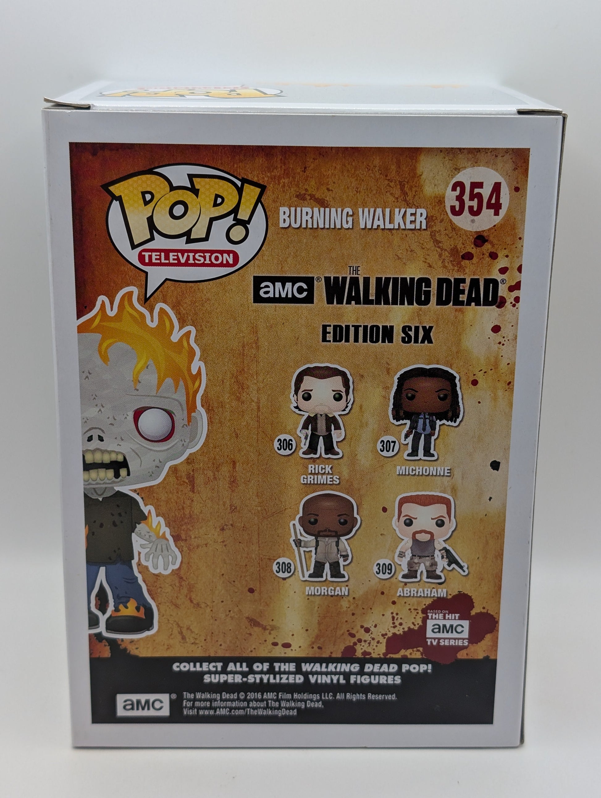 Funko Pop The Walking Dead - Burning Walker #354 Signed COA Greg Nicotero FRENLY BRICKS - Open 7 Days