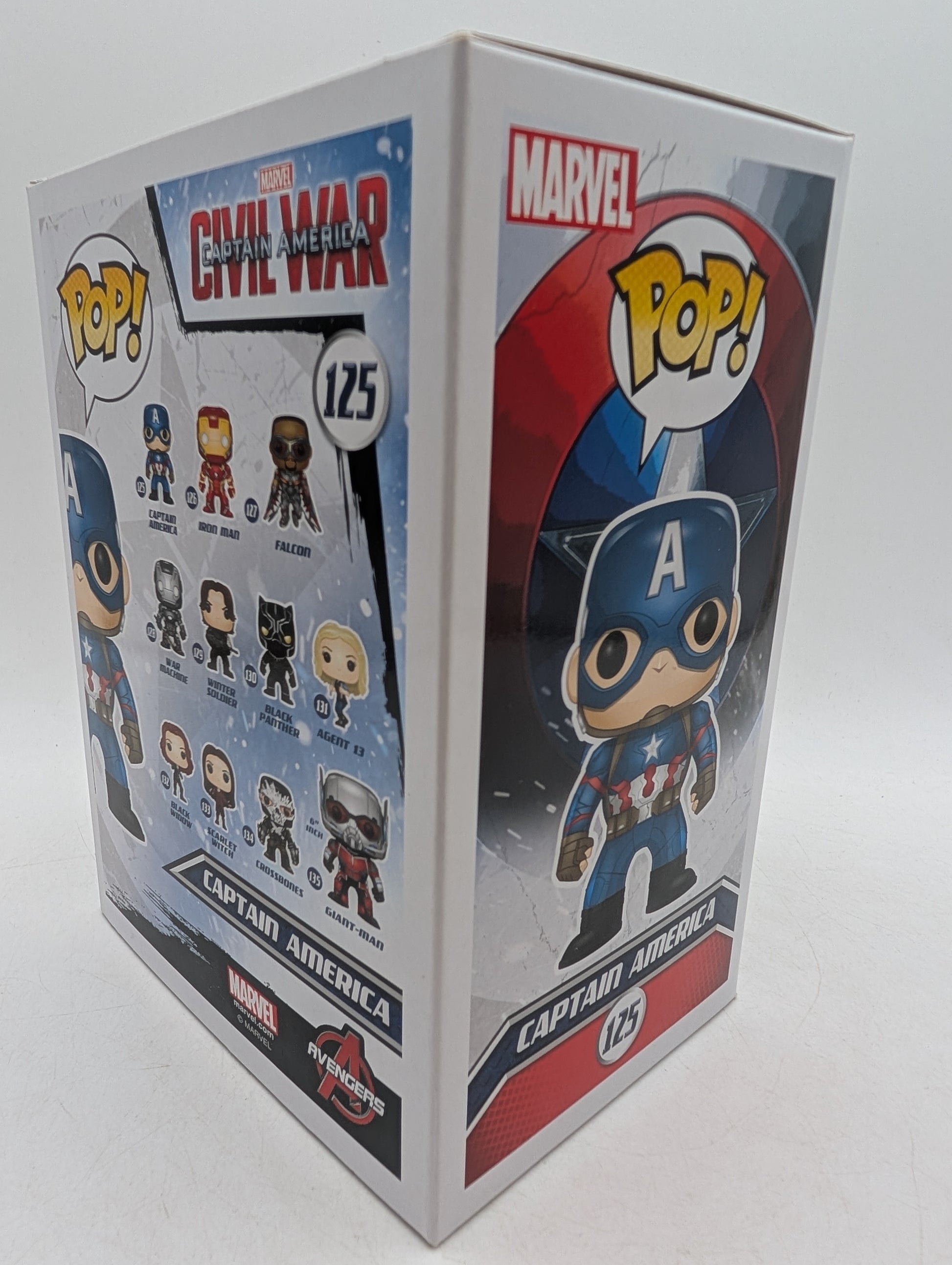Funko POP! Marvel Captain America Civil War Captain America #125 image 6