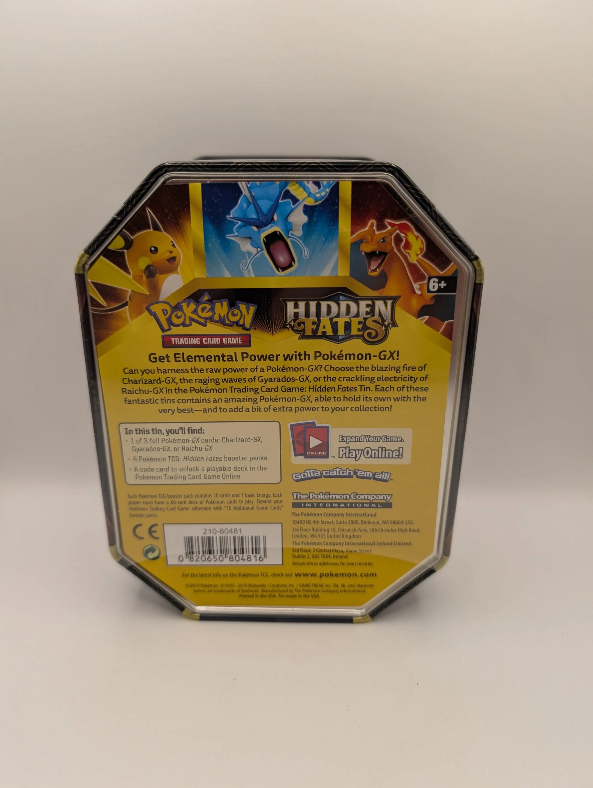 Pokemon TCG: Hidden Fates RAICHU-GX Collector's Tin Brand New & Sealed FRENLY BRICKS - Open 7 Days image 2