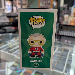FUNKO POP STAN LEE #03 STAN LEE (SUPERHERO) COMIKAZE VINYL FIGURE FRENLY BRICKS - Open 7 Days