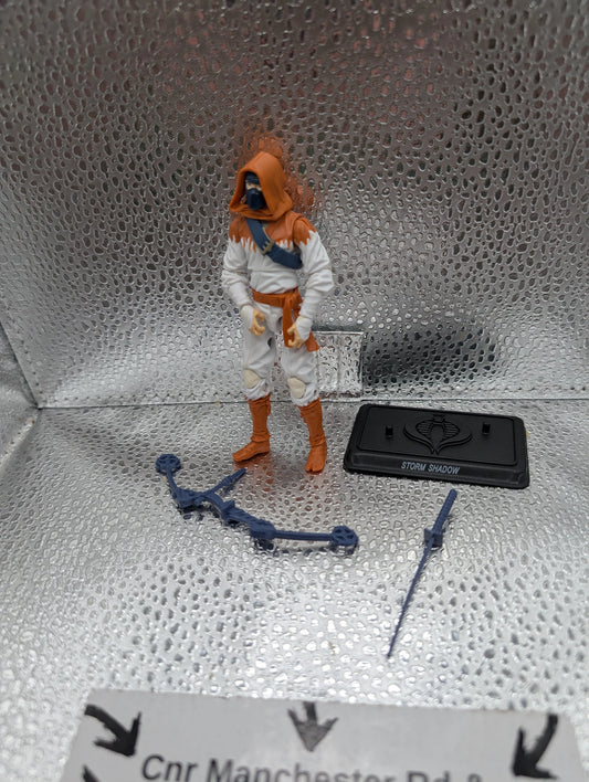 GI Joe Dollar General Storm Shadow orange white loose figure 2013 Ninja TGin Zu FRENLY BRICKS - Open 7 Days