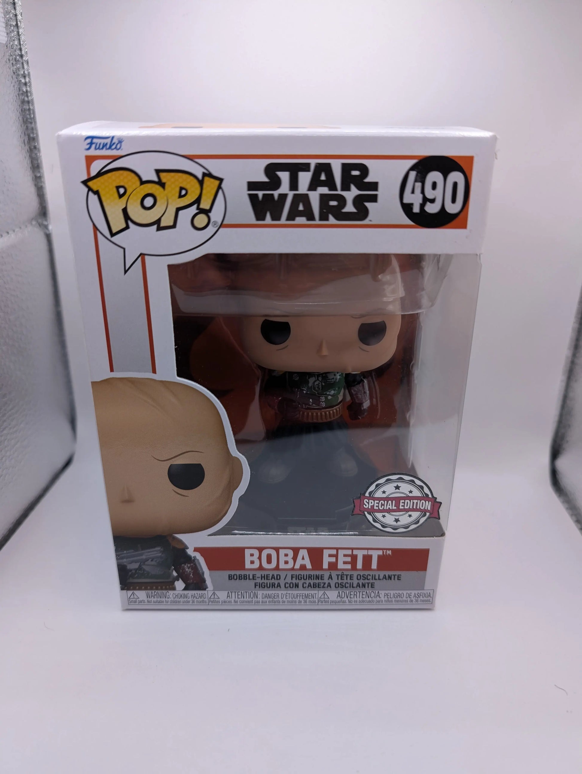 FUNKO POP VINYL STAR WARS THE MANDALORIAN BOBA FETT UNMASKED #490 EXCLUSIVE FRENLY BRICKS - Open 7 Days