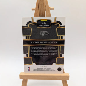 2023-24 Panini Select Concourse Victor Wembanyama Blue Cracked Ice Prizm (RC) FRENLY BRICKS - Open 7 Days