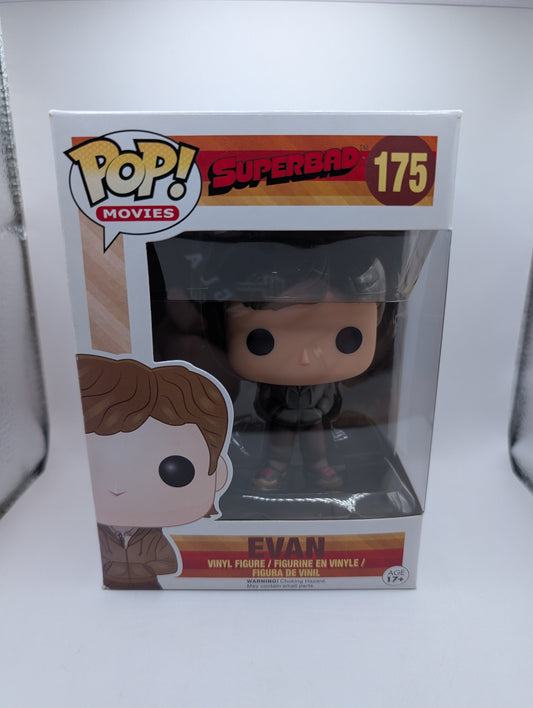 Superbad Evan Funko Pop Vinyl Movies #175 Vaulted Figure Played By Michael Cera FRENLY BRICKS - Open 7 Days