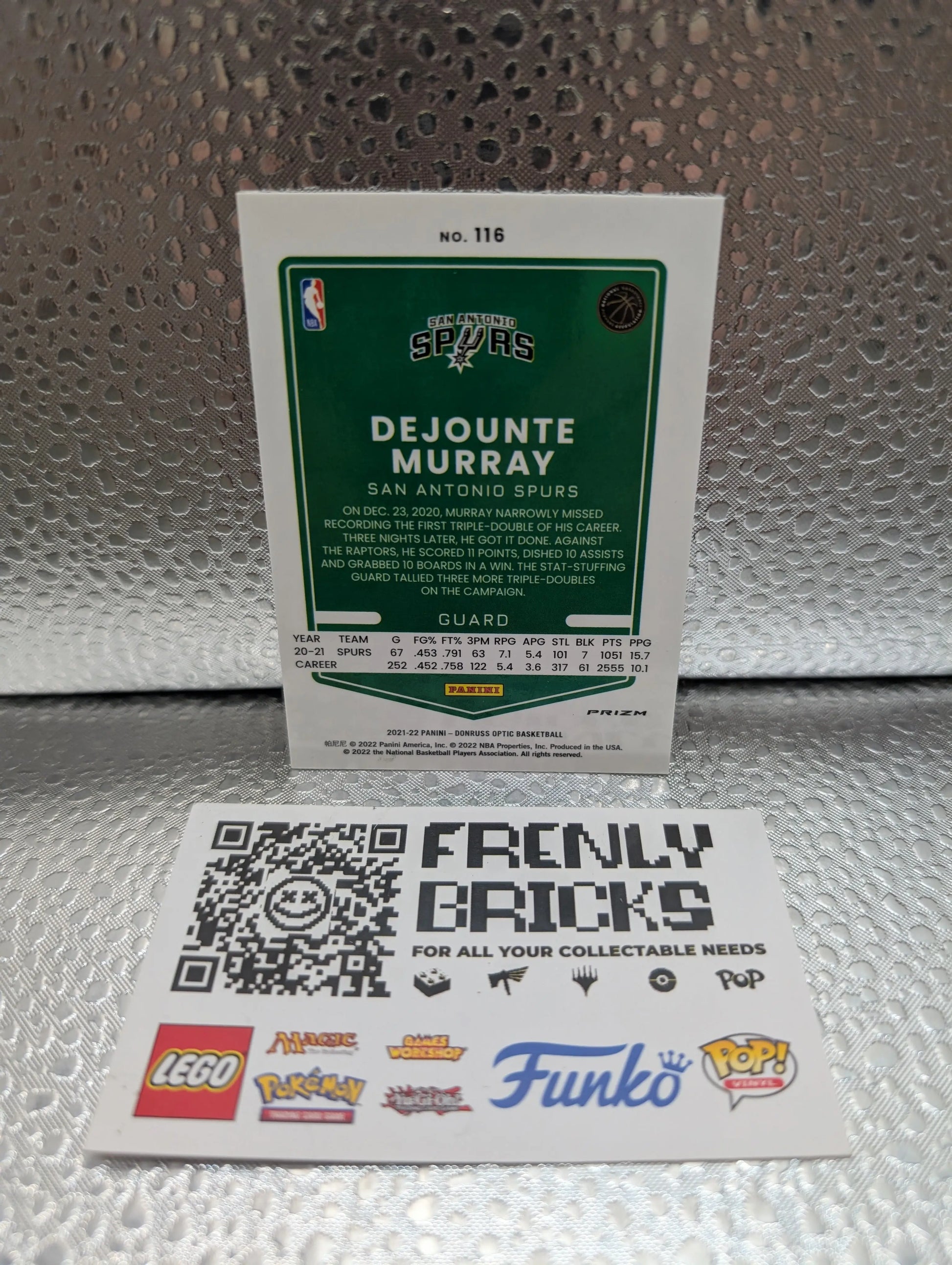 2021-22 Donruss Optic Prizm Dejounte Murray Photon SSP Case Hit # 116 FRENLY BRICKS - Open 7 Days