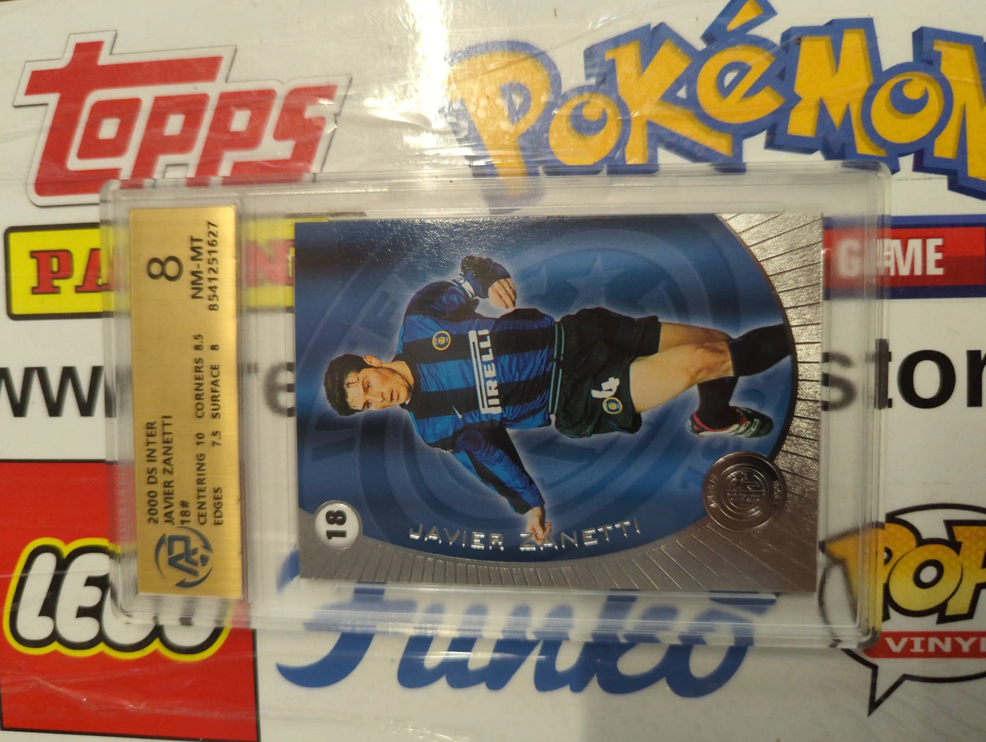 2000 DS INTER Javier Zanetti #18 AP 8 Graded FRENLY BRICKS - Open 7 Days