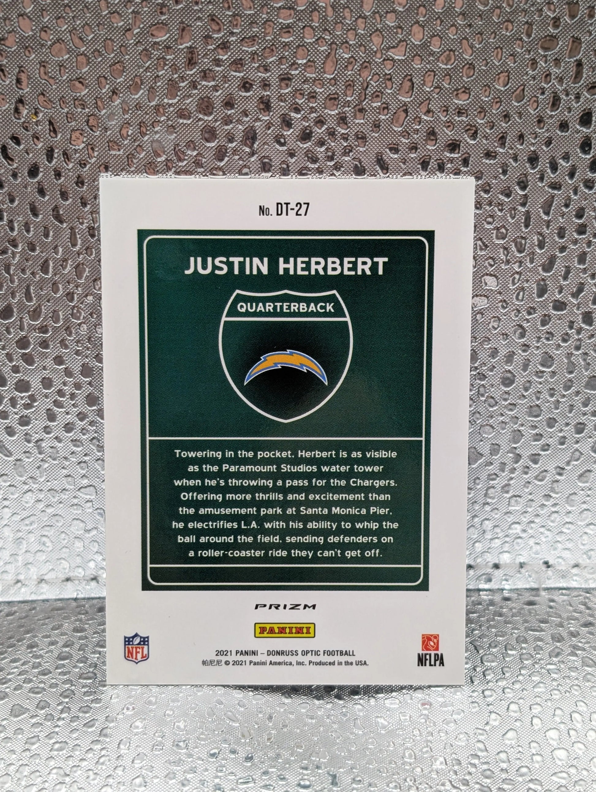 Justin Herbert Downtown Case Hit 2021 Donruss Optic Football SSP DT-27 FRENLY BRICKS - Open 7 Days