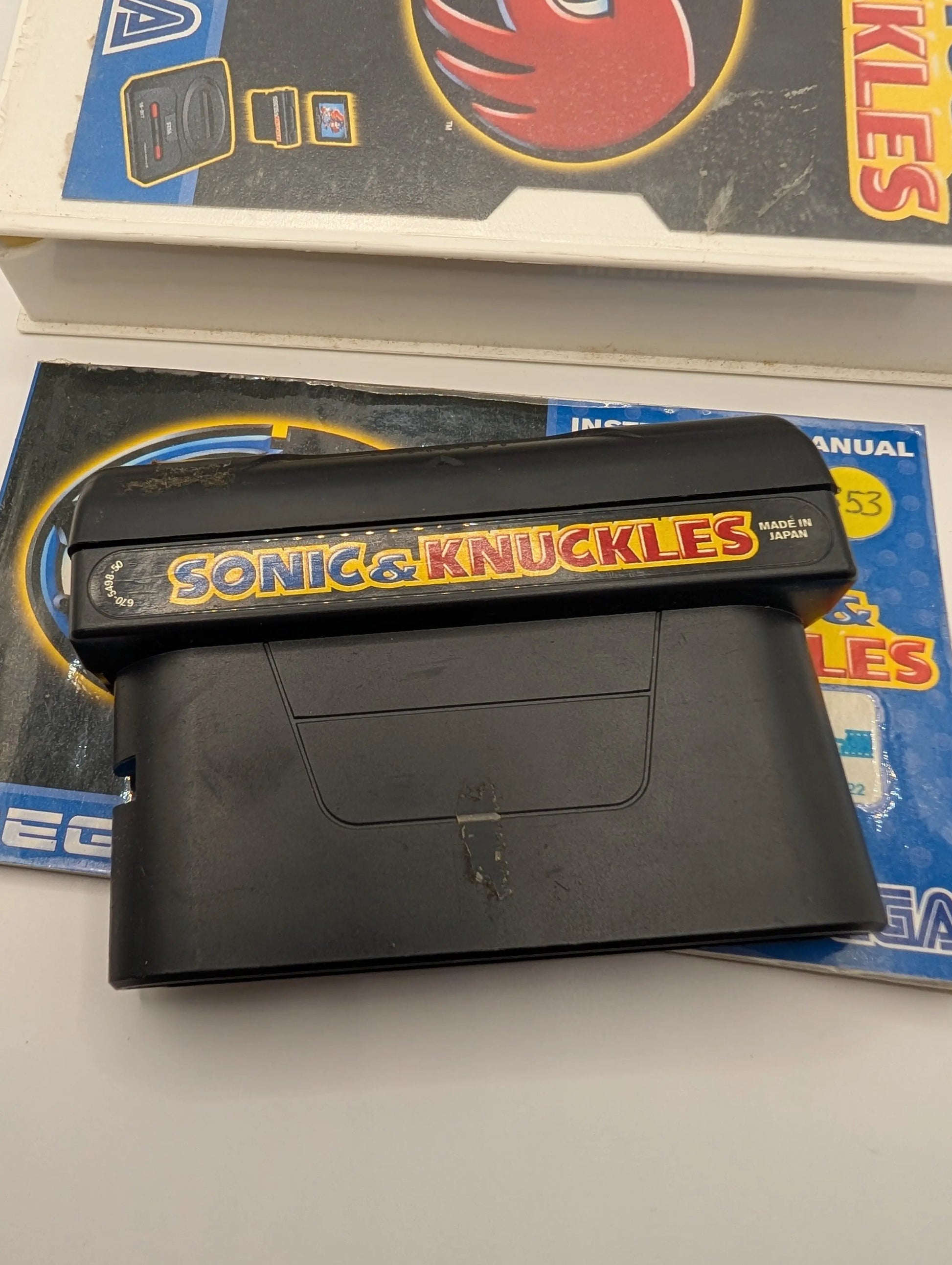 Sonic & Knuckles Sega Mega Drive SMD, Game + Manual + Replacement Case FRENLY BRICKS - Open 7 Days