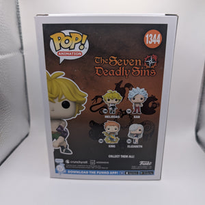 Funko POP! Meliodas The Seven Deadly Sins #1344 Vinyl Figure FRENLY BRICKS - Open 7 Days
