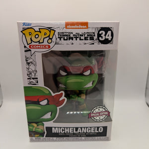 Teenage Mutant Ninja Turtles Michelangelo Comic Exclusive Pop! Vinyl #34 FRENLY BRICKS - Open 7 Days