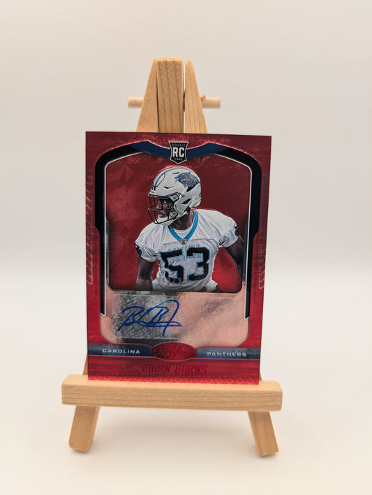 2019 Panini Certified Brian Burns Auto #/25 Rookie Autograph RC #139 Red FRENLY BRICKS - Open 7 Days