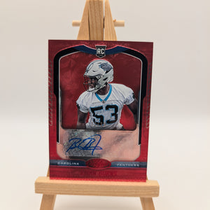 2019 Panini Certified Brian Burns Auto #/25 Rookie Autograph RC #139 Red FRENLY BRICKS - Open 7 Days