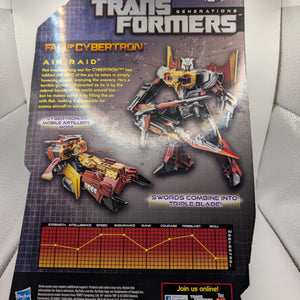 Transformers AIR RAID Generations Fall Of Cybertron Deluxe Class Figure in Box