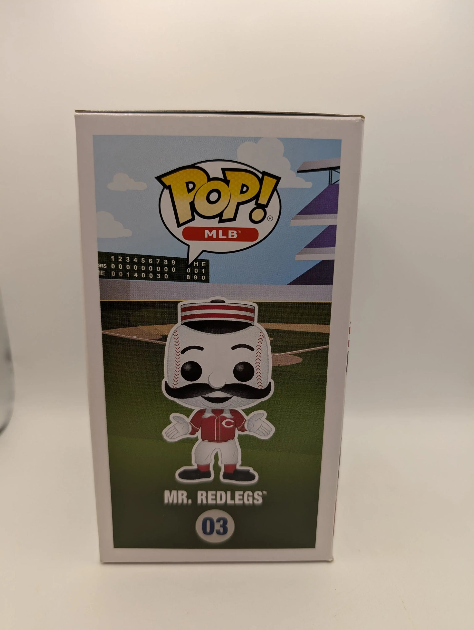 Mr. Redlegs 03 ~ MLB: Cincinnati Reds ~ Funko Pop Vinyl BASEBALL FRENLY BRICKS - Open 7 Days