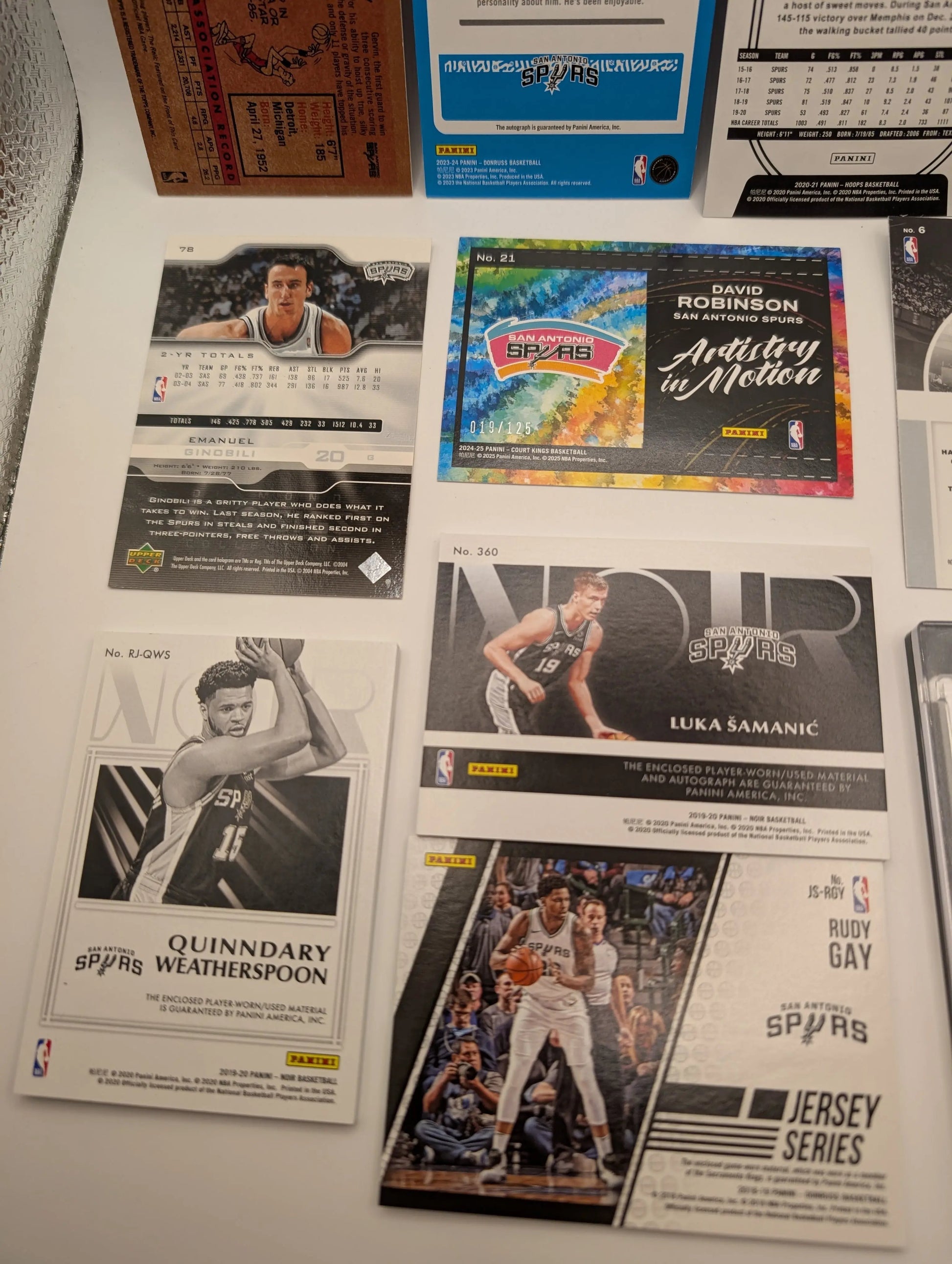 San Antonio Spurs NBA Basketball Card Lot, Rookies, Patch, Auto, George Gervin FRENLY BRICKS - Open 7 Days