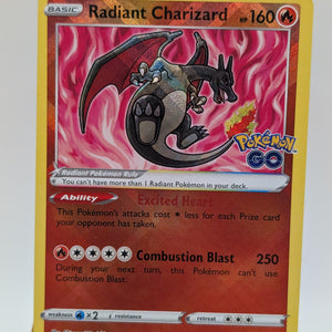 Radiant Charizard 011/078 Radiant Rare Pokemon GO Pokemon