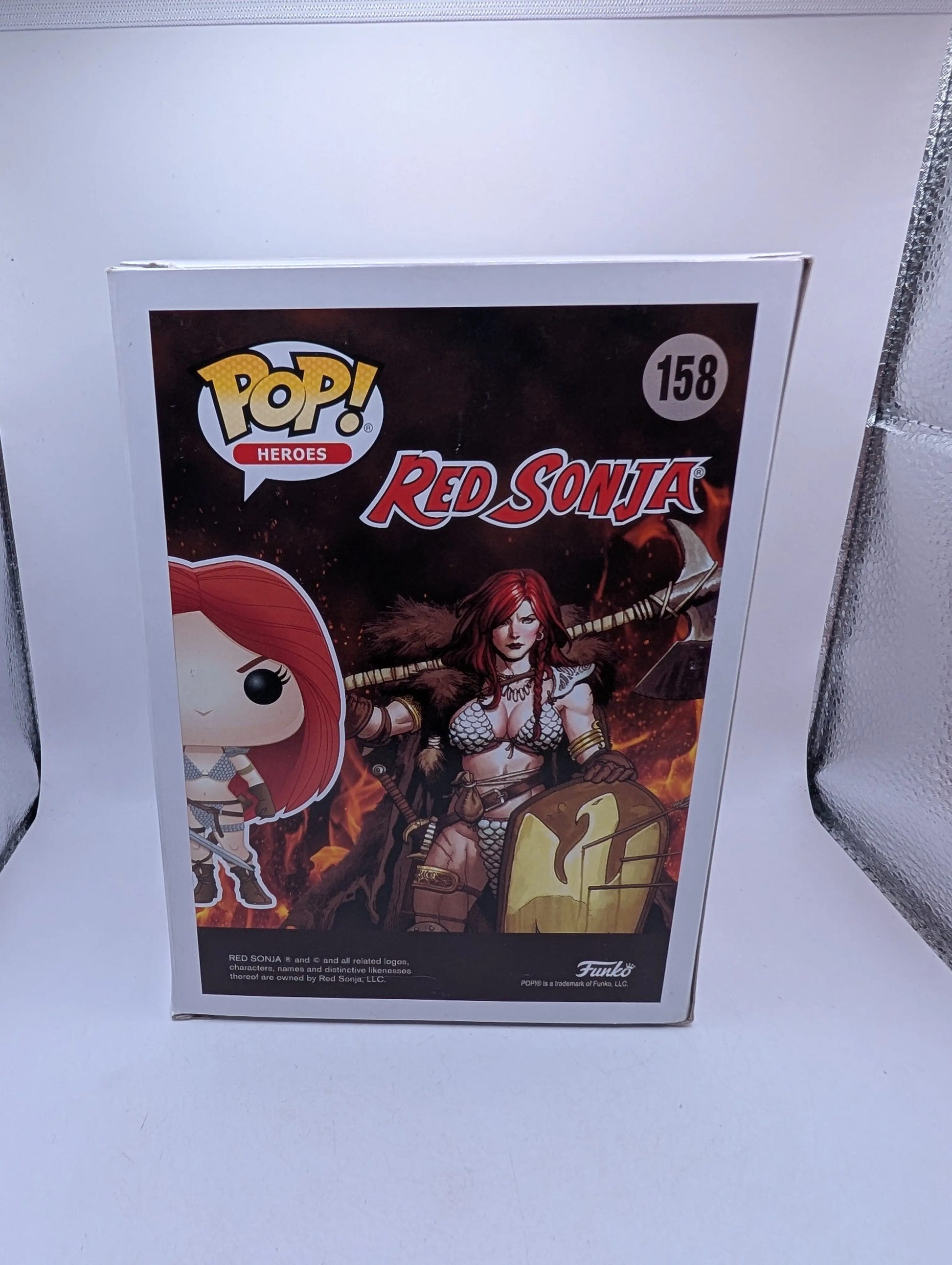 Funko Pop Red Sonja #158 - Red Sonja - Vaulted FRENLY BRICKS - Open 7 Days image 3