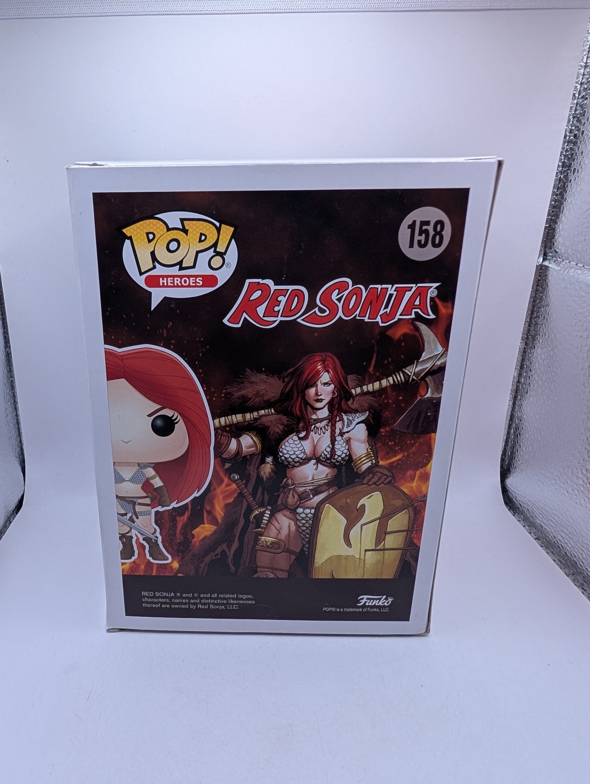 Funko Pop Red Sonja #158 - Red Sonja - Vaulted FRENLY BRICKS - Open 7 Days