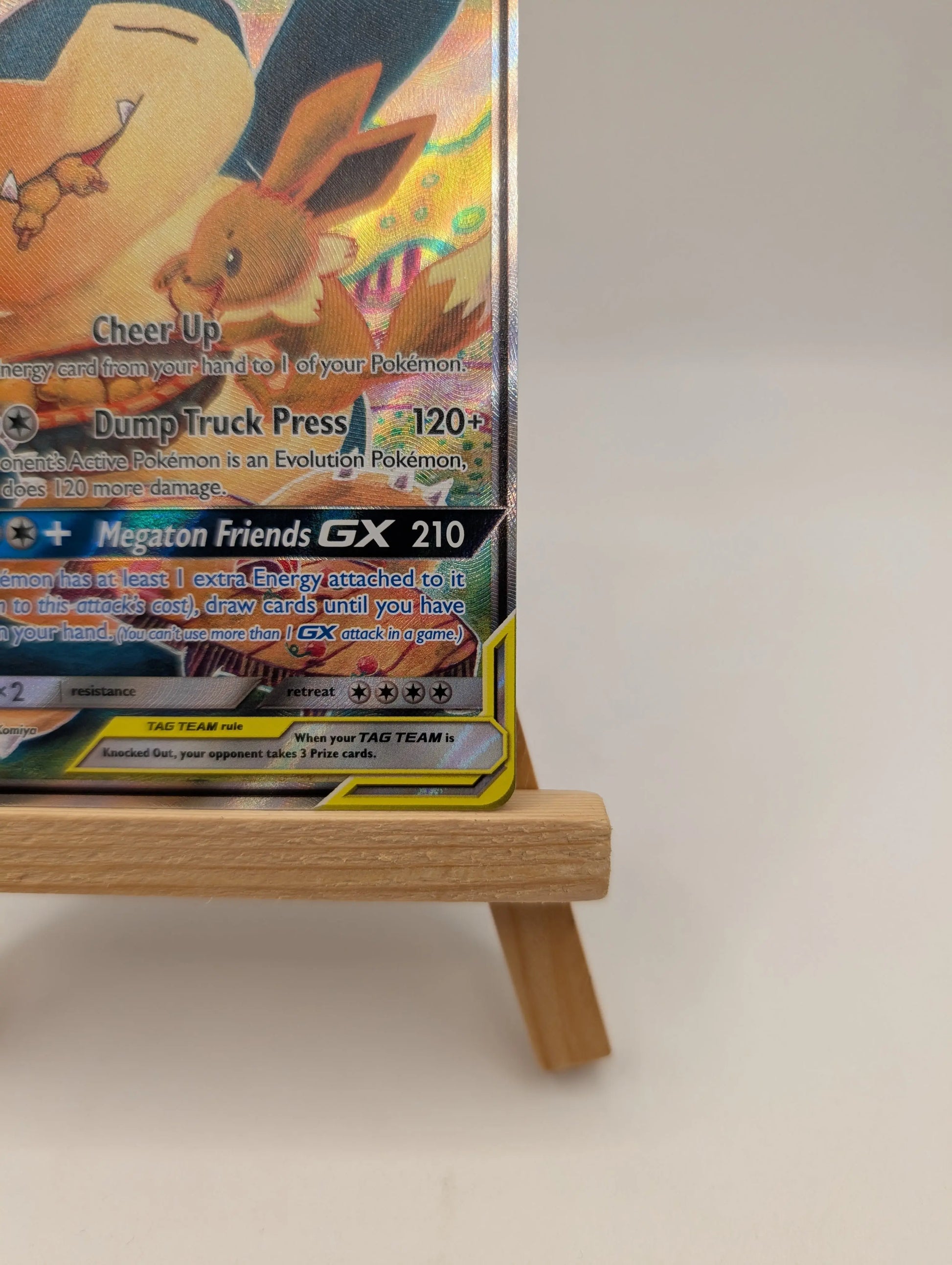 Eevee & Snorlax GX Sm169 Holo TAG TEAM Promo FRENLY BRICKS - Open 7 Days