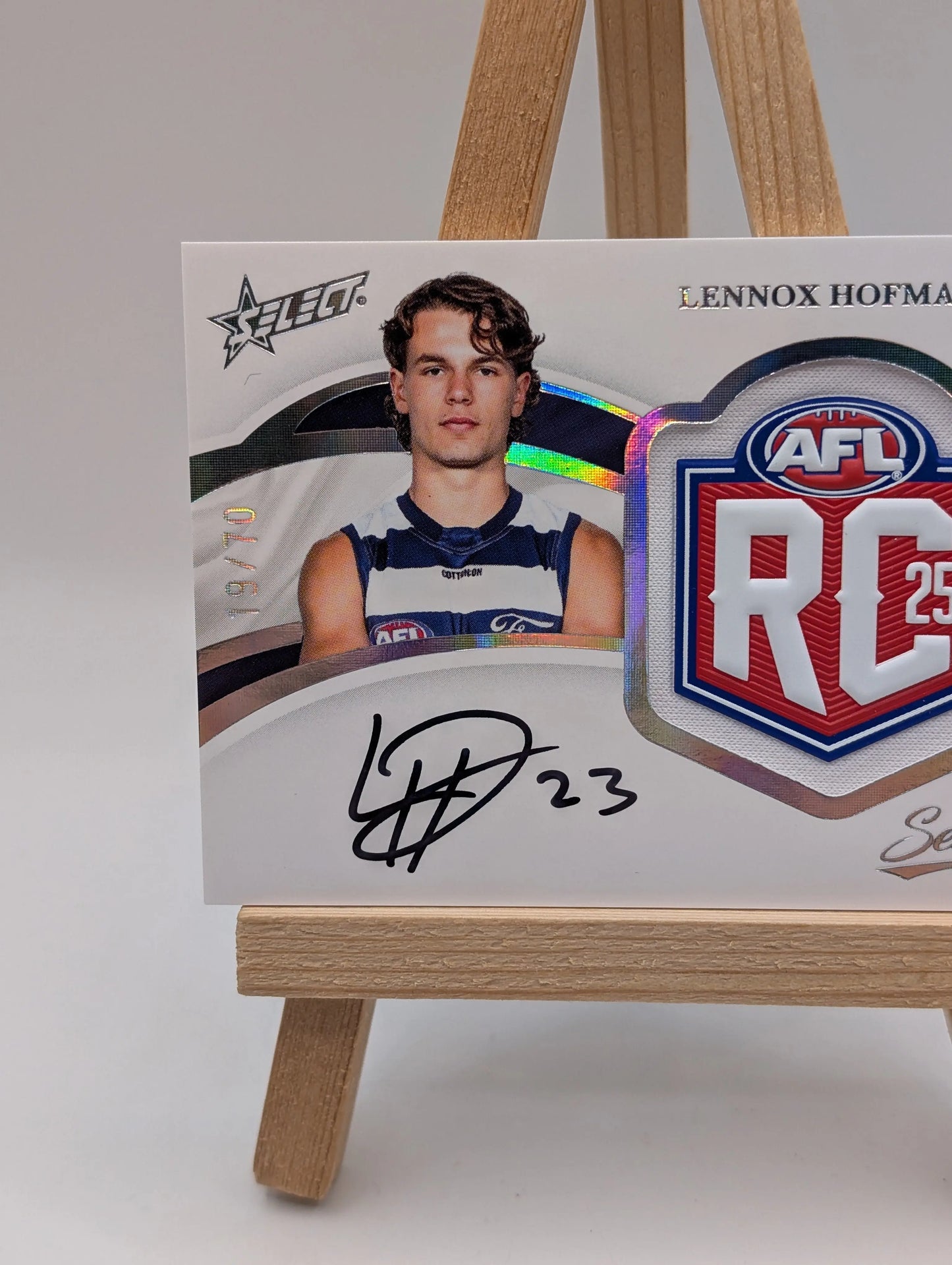 2025 AFL Select Seamless Rookie Badge Signature Lennox Hofmann /70 FRENLY BRICKS - Open 7 Days