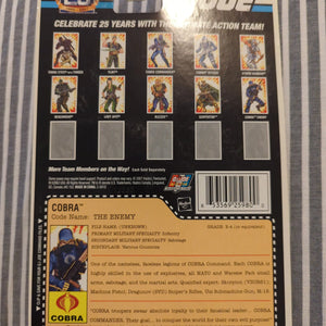 2007 MOC GI Joe 25th Anniversary Cobra Trooper Hasbro Action Figure Foil Card FRENLY BRICKS - Open 7 Days