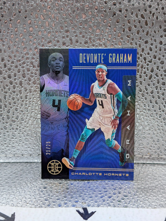 2019-20 Panini Illusions Trophy Collection Blue /25 Devonte' Graham #4 FRENLY BRICKS - Open 7 Days