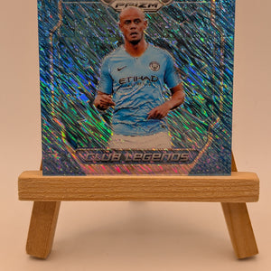 2019 Panini Prizm Premier Vincent Kompany Club Legends Auto Blue Shimmer FOTL FRENLY BRICKS - Open 7 Days