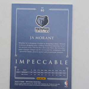 2020-21 Panini Impeccable Ja Morant 1/1 One of One FRENLY BRICKS - Open 7 Days