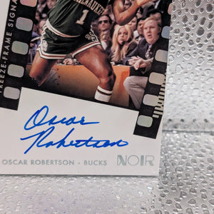 2021-22 Panini Noir Oscar Robertson Freeze Frame Signatures Auto Autograph /49 FRENLY BRICKS - Open 7 Days