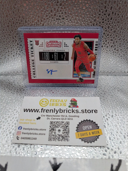 2019-20 Panini Contenders Draft Picks Rookie Card Auto Shamorie Ponds RC SP FRENLY BRICKS - Open 7 Days