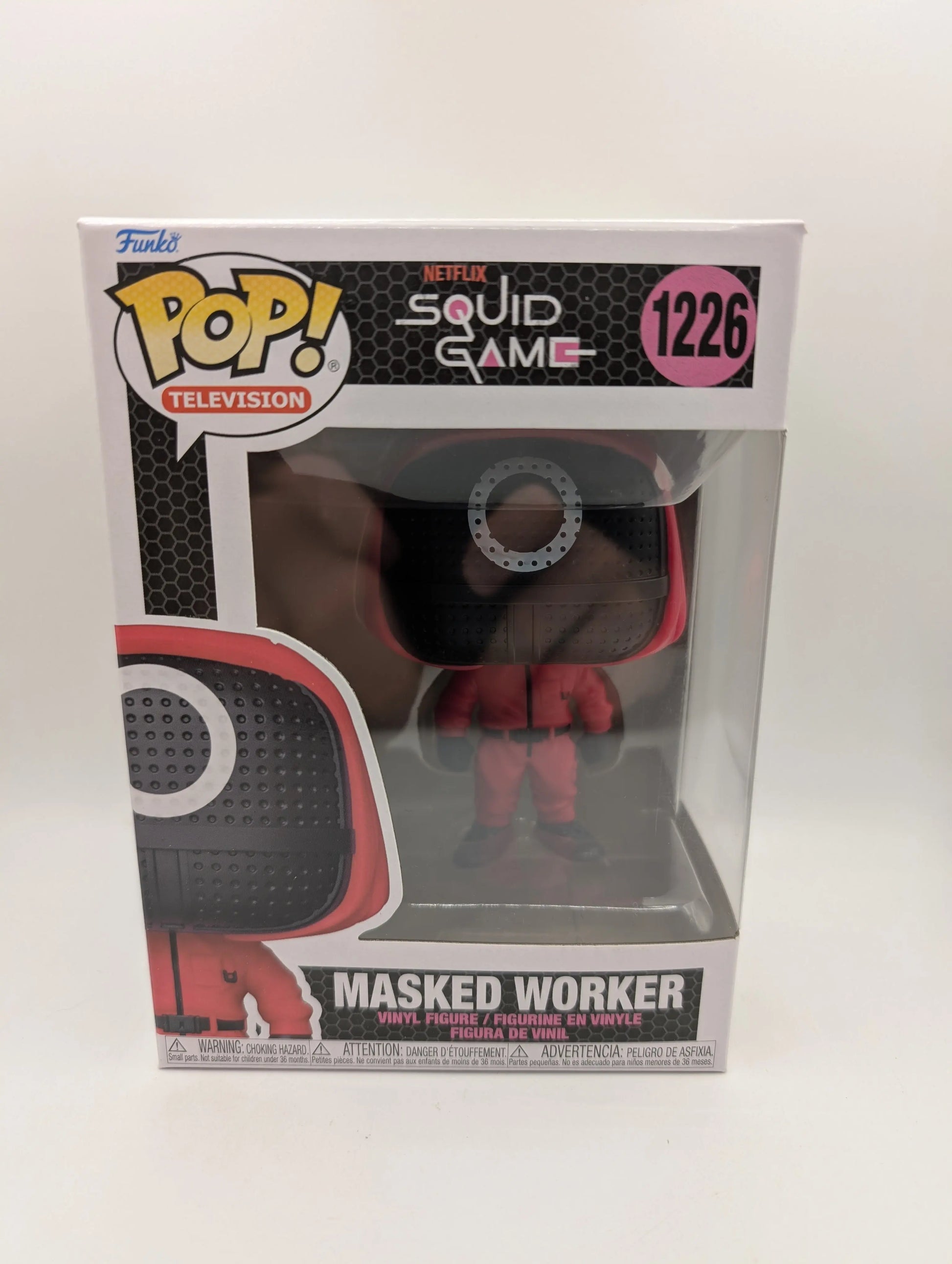 Funko Pop! Vinyl - Squid Game - Red Soldier (Circle Mask) Masked Worker #1226 FRENLY BRICKS - Open 7 Days
