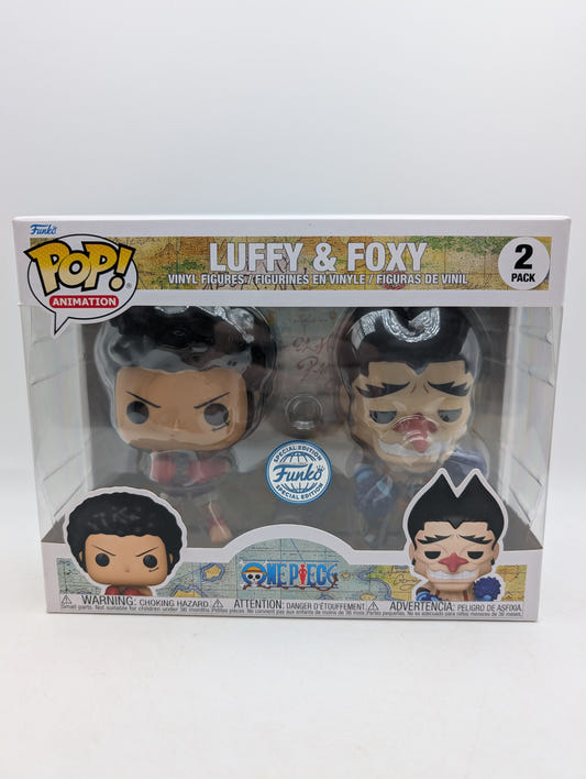 Funko POP! Anime One Piece Luffy and Foxy Figure 2-Pack