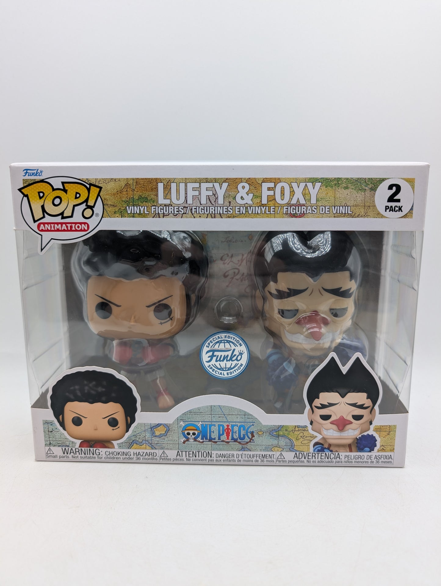Funko POP! Anime One Piece Luffy & Foxy Figure 2-Pack