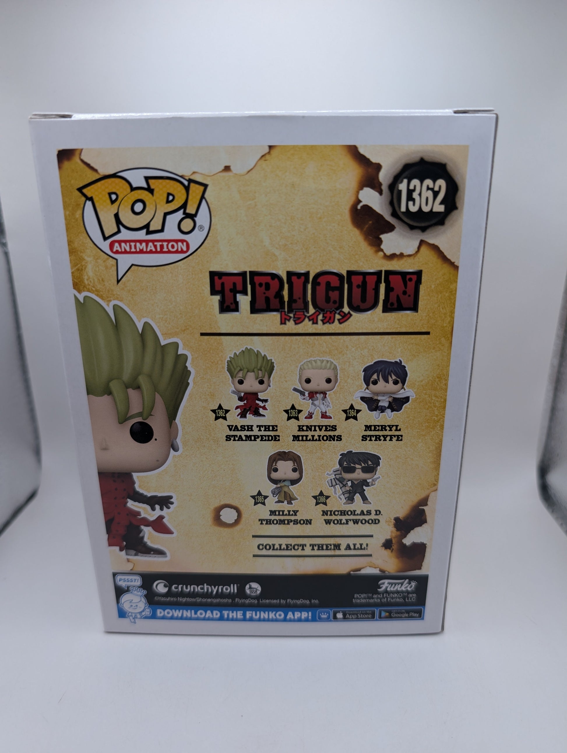 Trigun Vash the Stampede Funko POP! Vinyl #1362 FRENLY BRICKS - Open 7 Days
