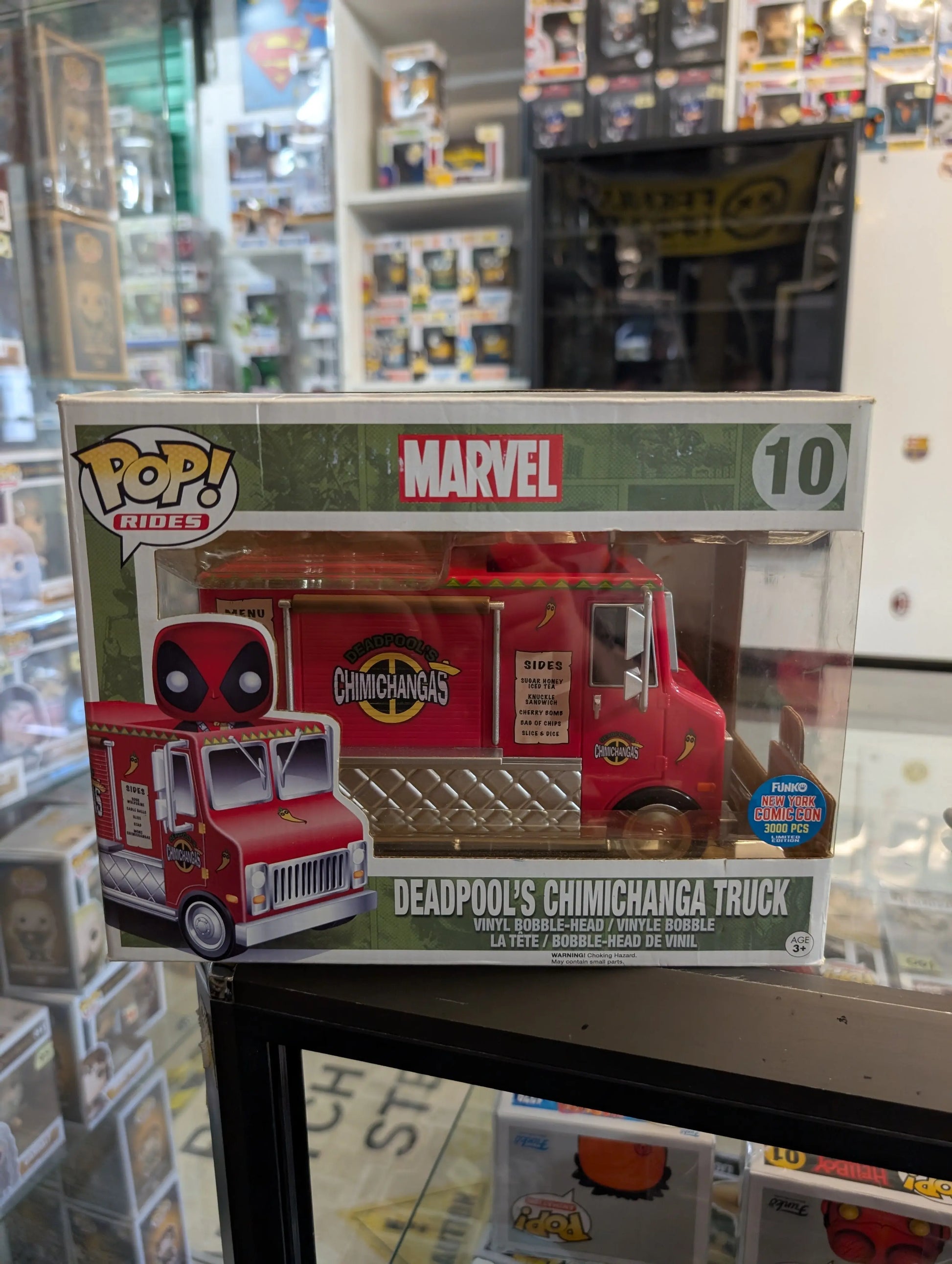 Funko Pop Rides #10 Deadpool's Chimichanga Truck 2015 NYCC Limited 3000 Pieces FRENLY BRICKS - Open 7 Days