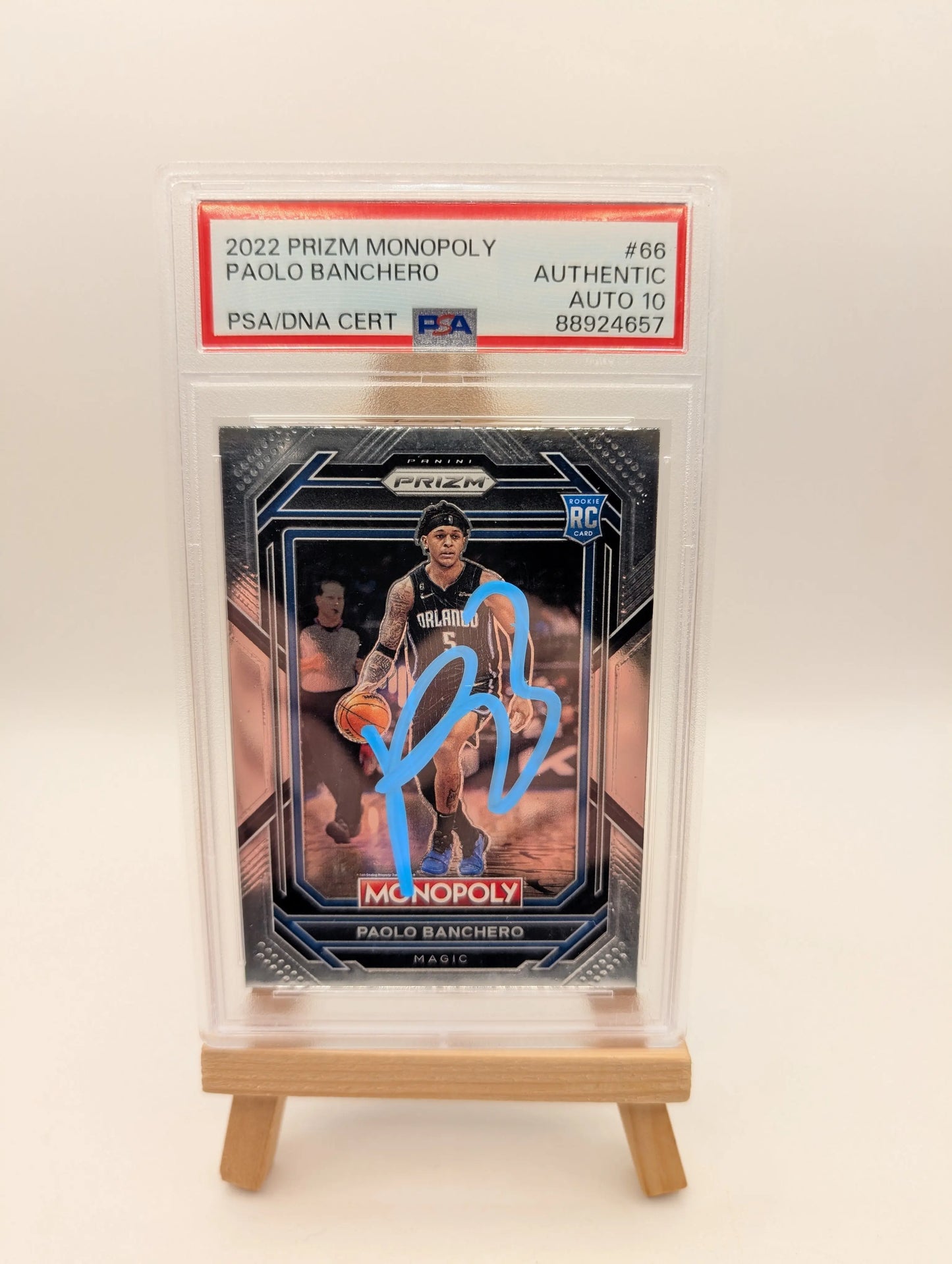2022/23 Prizm Monopoly Rookie Signed PAOLO BANCHERO #66 Autograph PSA 10 FRENLY BRICKS - Open 7 Days