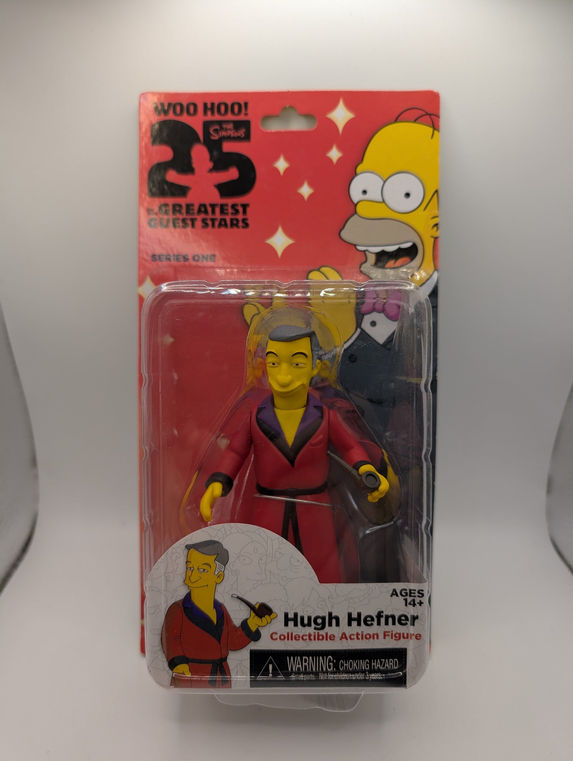 NECA The Simpsons Guest Stars Series 1 Playboy HUGH HEFNER Action Figure