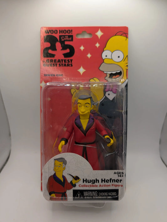 NECA The Simpsons Guest Stars Series 1 Playboy HUGH HEFNER Action Figure FRENLY BRICKS - Open 7 Days