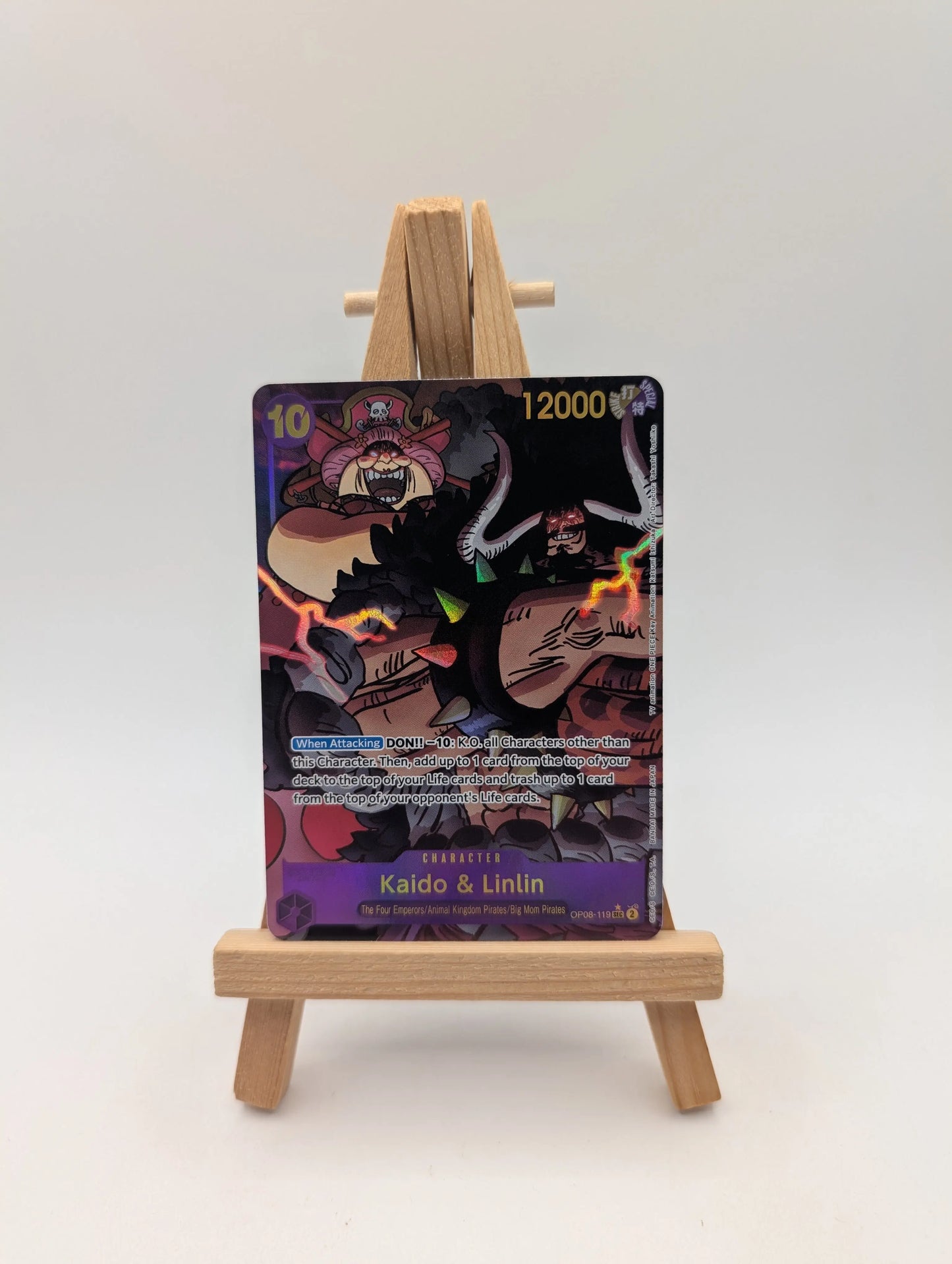 Kaido & Linlin (SEC) OP08-119 (Alt Art) Two Legends (ENGLISH) FRENLY BRICKS - Open 7 Days