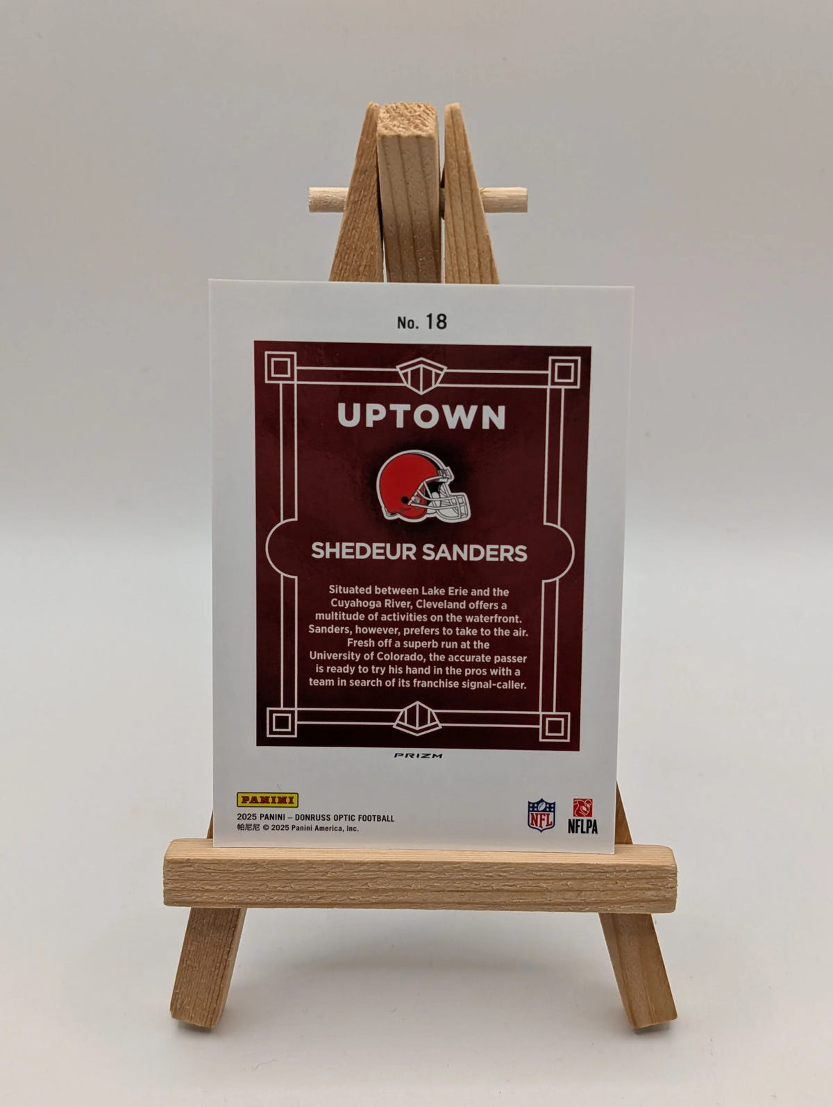 Shedeur Sanders Uptown Rookie #18 Browns 2025 Panini Donruss Optic SSP (RC) FRENLY BRICKS - Open 7 Days image 9