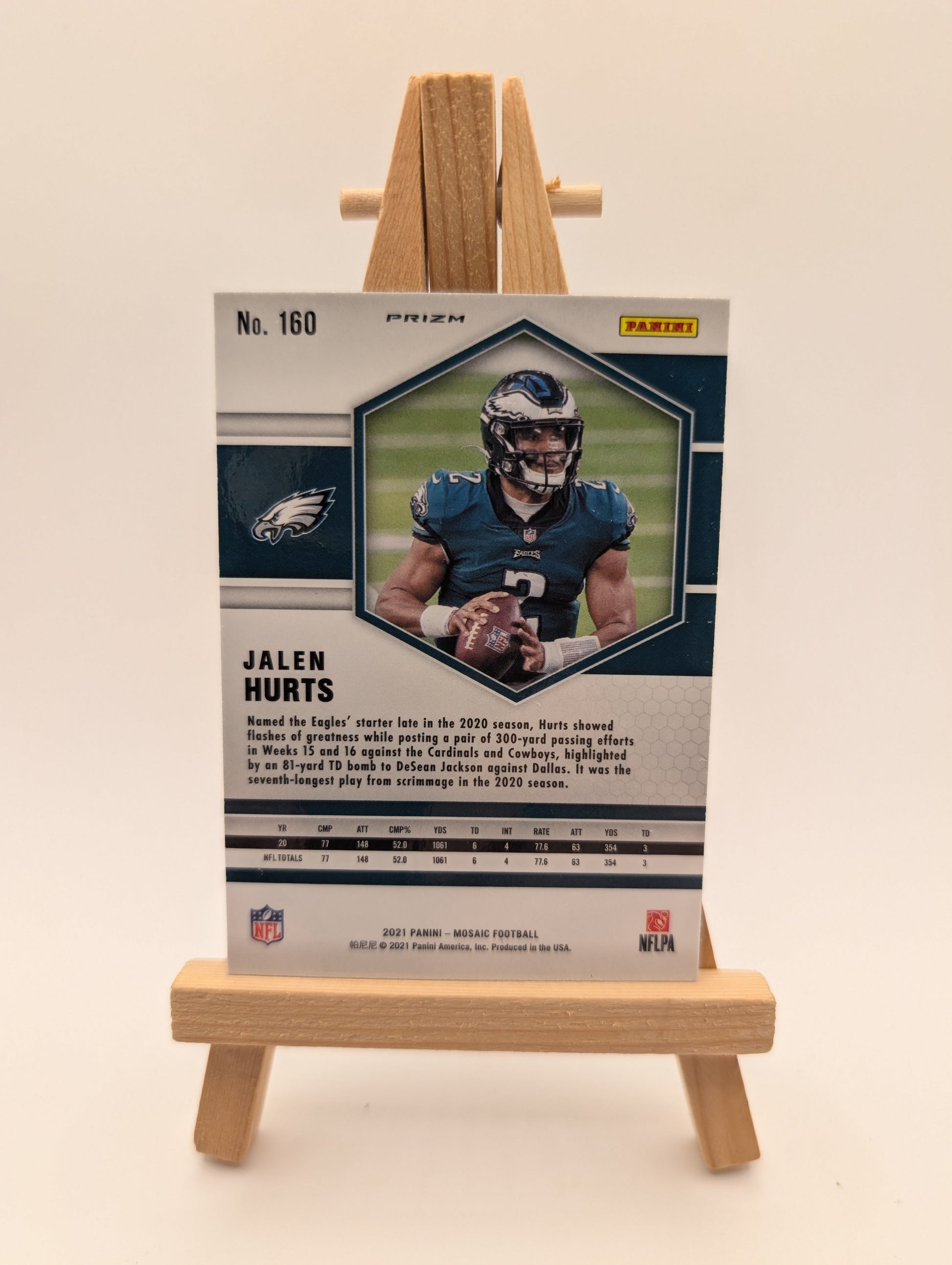2021 Panini Mosaic NFL Jalen Hurts HONEYCOMB SSP Philadelphia Eagles # 160 FRENLY BRICKS - Open 7 Days