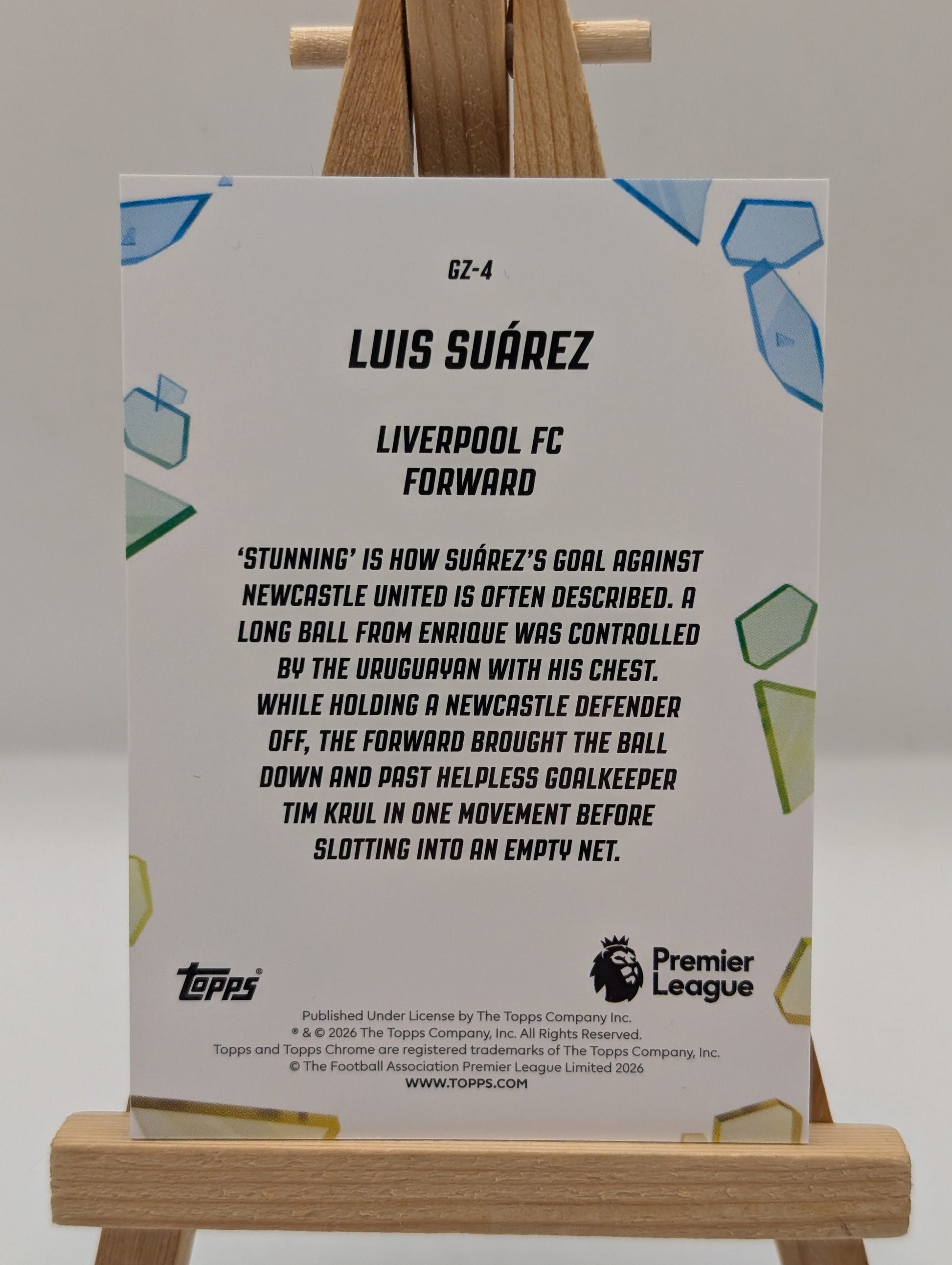 Luis Suarez 2026 Topps Chrome Premier League Golazo /10 Liverpool FRENLY BRICKS - Open 7 Days image 7