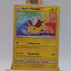 Ash's Pikachu - SM108 - SEALED - Non-Holo - SuMo Promo - Pokemon Card FRENLY BRICKS - Open 7 Days
